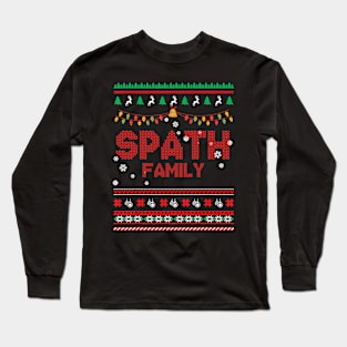 Spath Family Christmas, Name Xmas , Merry Christmas, Name , Birthday, Middle name Long Sleeve T-Shirt